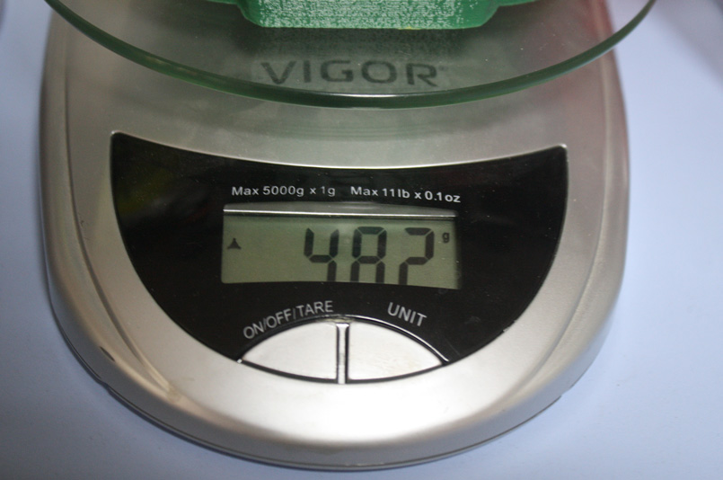 Вес бюста получился почти 500 грамм