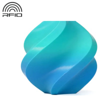 Катушка PLA Basic пластика Bambu lab - RFID 1.75 мм 1кг, сине-бирюзовая (градиент)
