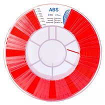Катушка пластика REC ABS 1.75мм 0,75 кг, красная
