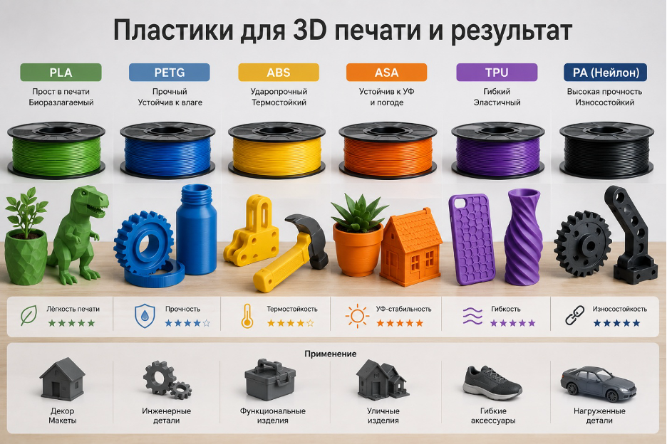 Пластики для 3Д-печати
